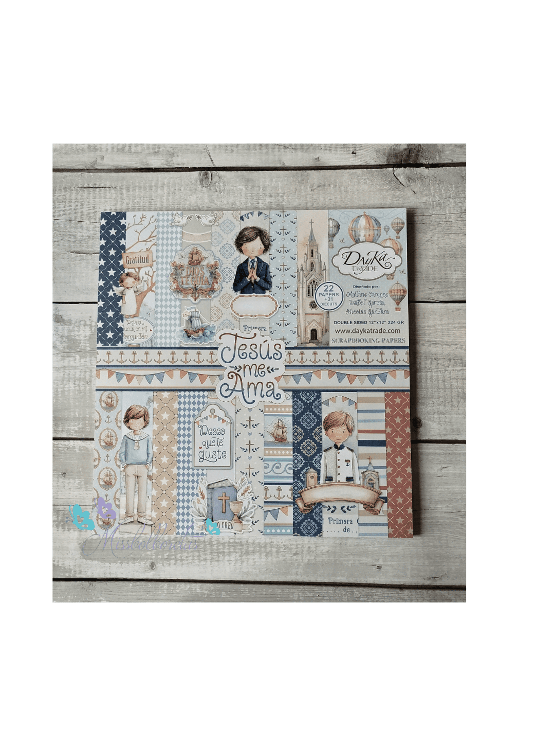 Colección papeles Dayka Trade grande "Jesús me ama" niño - 1