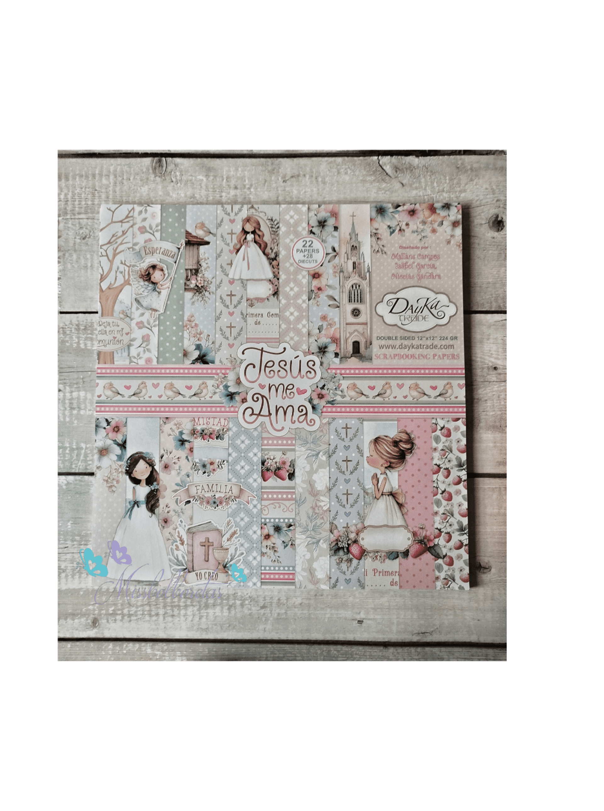 Colección de papeles Dayka Trade grande "Jesús me ama" niña - 1